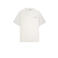 Off The Pitch loose T-shirt met backprint ecru