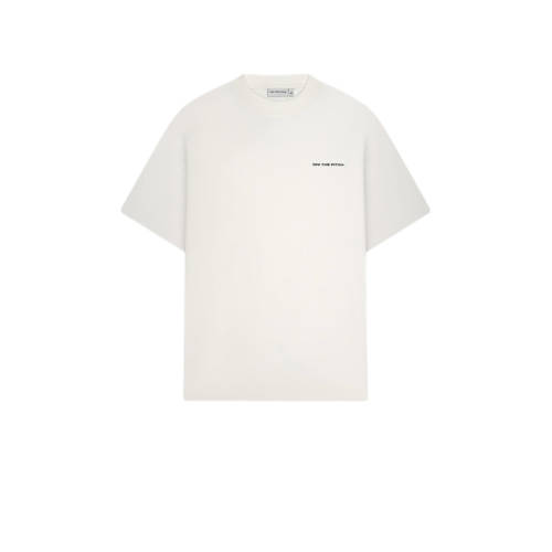 Off The Pitch loose T-shirt met backprint ecru afbeelding