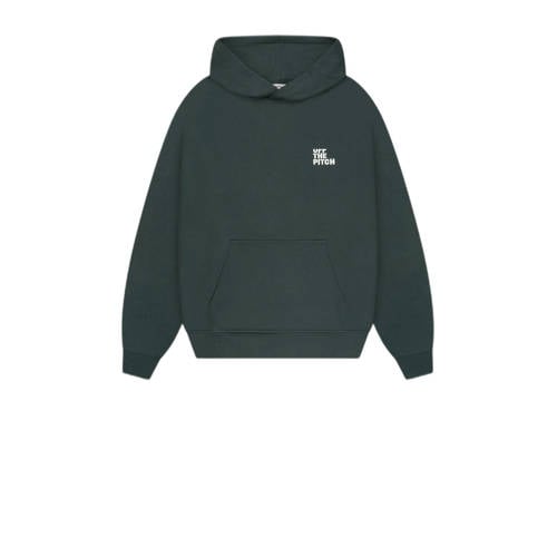 Off The Pitch hoodie met backprint donkergroen afbeelding