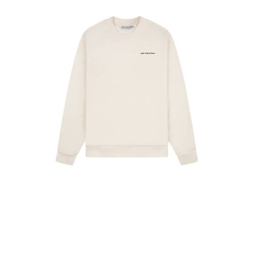 Off The Pitch sweater met backprint ecru afbeelding