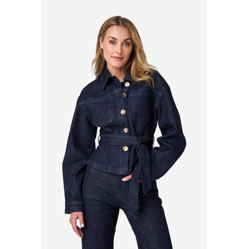 IBANA denim blouse dark blue denim afbeelding