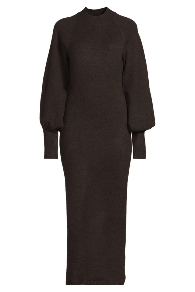 Trui Jurk Lange Gebreide Jurk Zwart Dames Gebreide Jurk In Black