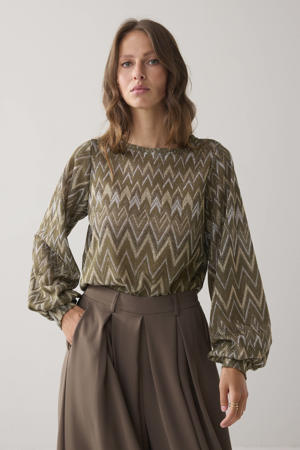 top groen met lurex