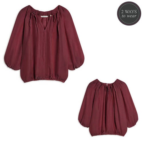 Summum blousetop donkerrood afbeelding