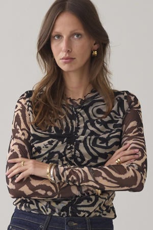 mesh top zwart