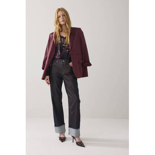 Summum straight leg jeans dark blue denim afbeelding