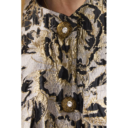 Summum bomberjack met lurex ecru afbeelding