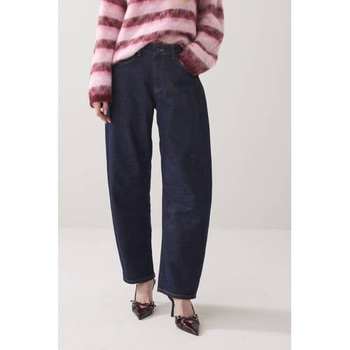 Summum barrel jeans dark blue denim afbeelding