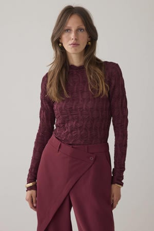 jersey top donkerrood