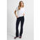 Anytime fluwelen flared broek donkerblauw