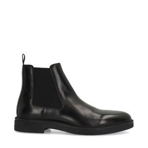 leren chelsea boots zwart