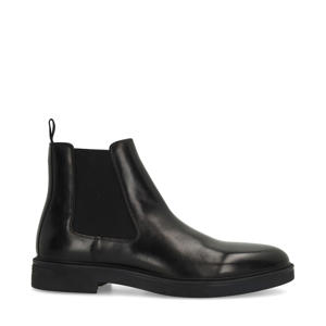 leren chelsea boots zwart
