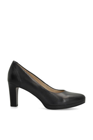 leren pumps donkerblauw