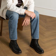 thumbnail: Manfield leren veterboot zwart