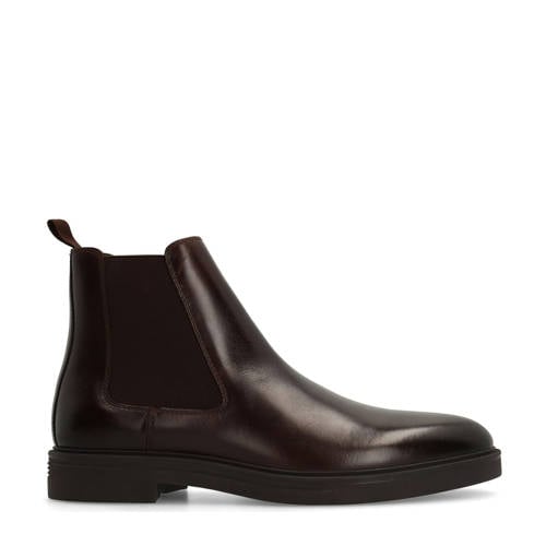 Manfield leren chelsea boots bruin afbeelding