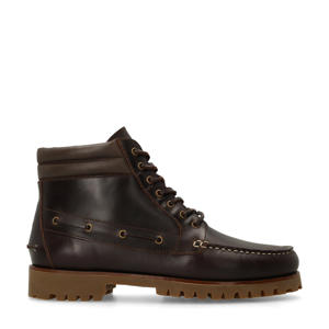 leren veterboots donkerbruin