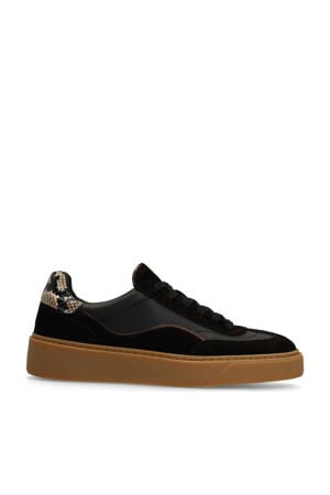 leren sneakers zwart