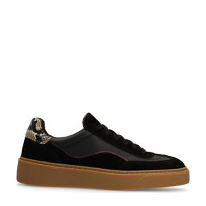 leren sneakers zwart