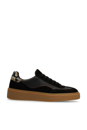leren sneakers zwart