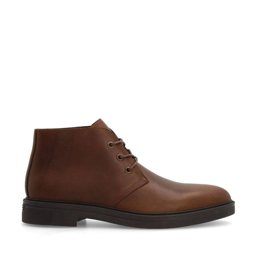 Bruine heren Manfield lern veterboots