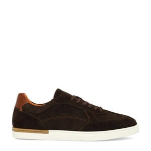 suède sneakers bruin