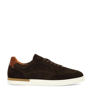 suède sneakers bruin