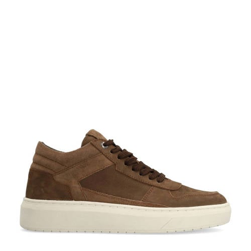 No Stress nubuck sneakers bruin afbeelding