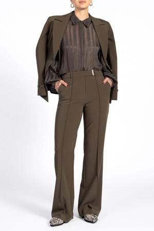 straight regular waist broek