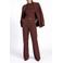 Aaiko straight regular waist broek bruin