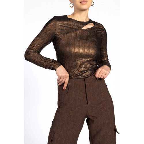 Aaiko top brons met glitter afbeelding