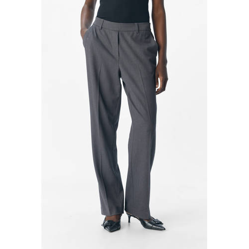 OBJECT straight regular waist broek grijs afbeelding