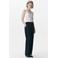 OBJECT straight regular waist broek zwart