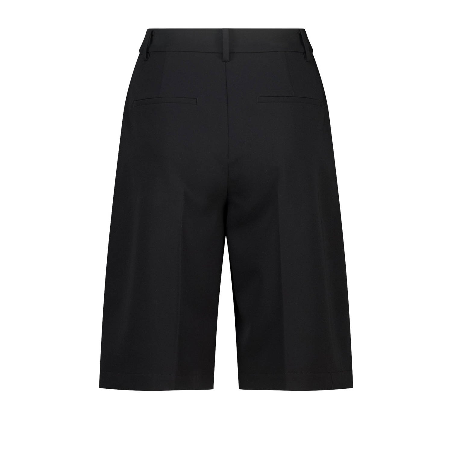 America Today wide leg high waist bermuda short zwart