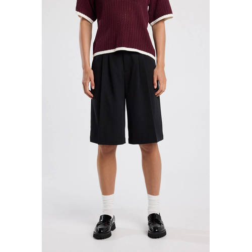 America Today wide leg high waist bermuda short zwart afbeelding