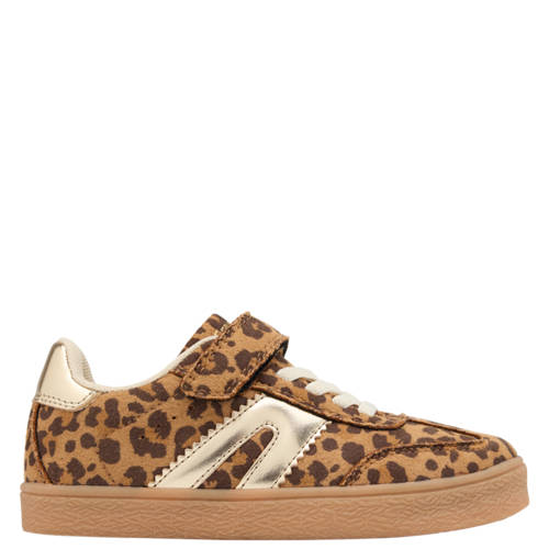 Graceland sneakers met panterprint cognac afbeelding