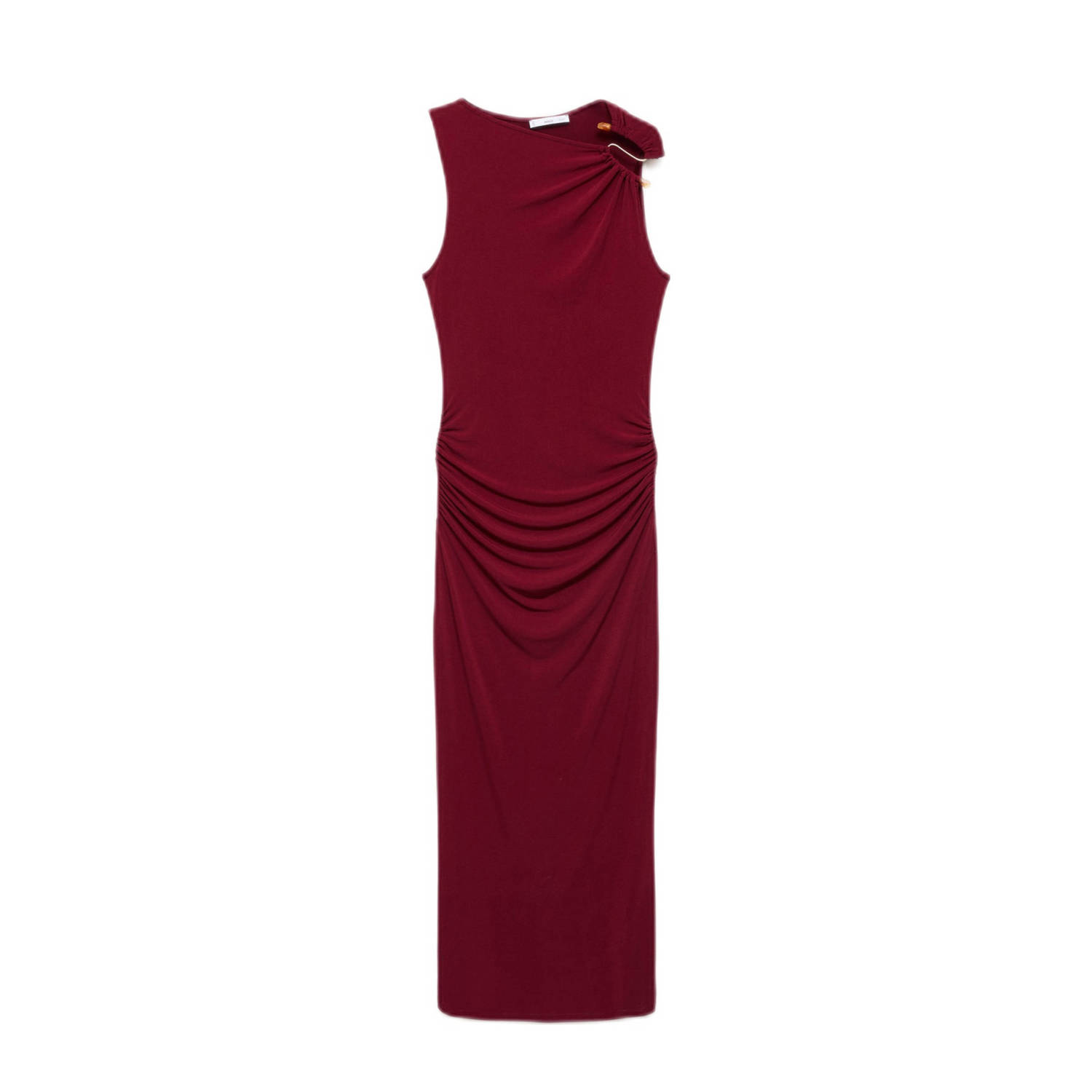 Mango midi jurk donkerrood