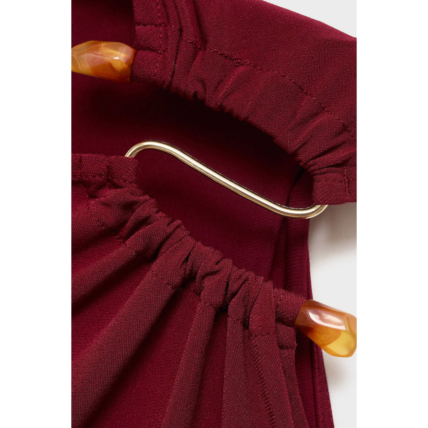 Mango midi jurk donkerrood