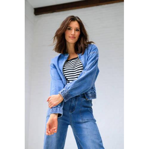 Ivy Beau denim spijkerjas medium blue denim afbeelding