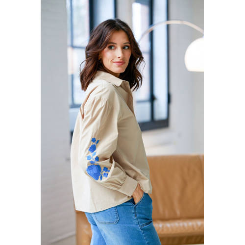 Ivy Beau blouse beige afbeelding