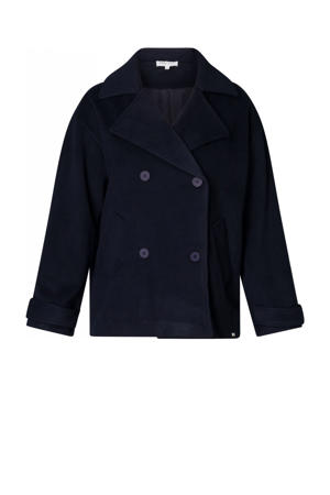 manteljas donkerblauw