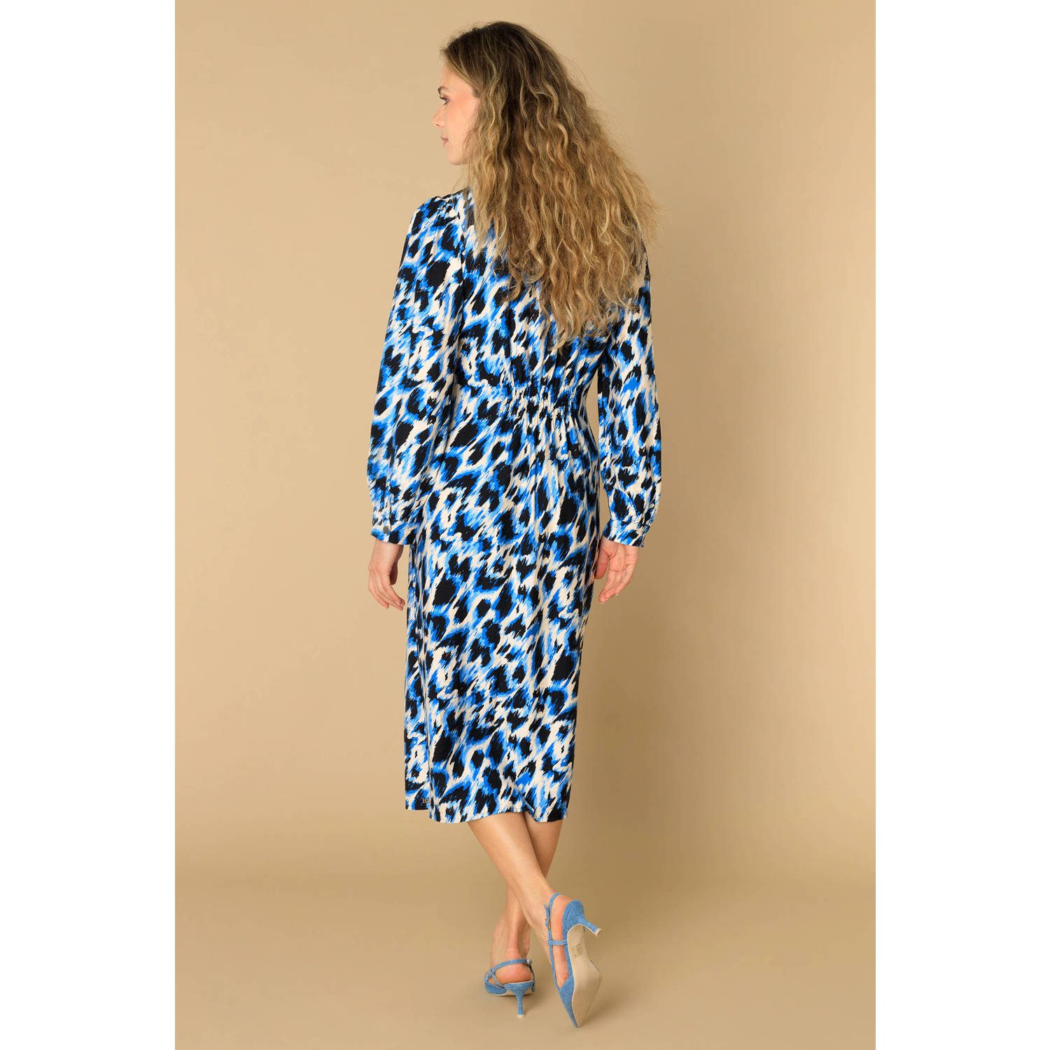 Ivy Beau blousejurk blauw