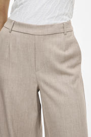 thumbnail: VILA wide leg high waist casual broek zand