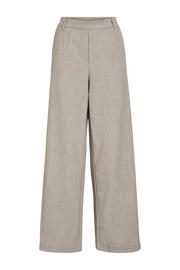 thumbnail: Zandkleurige dames VILA wide leg high waist casual broek