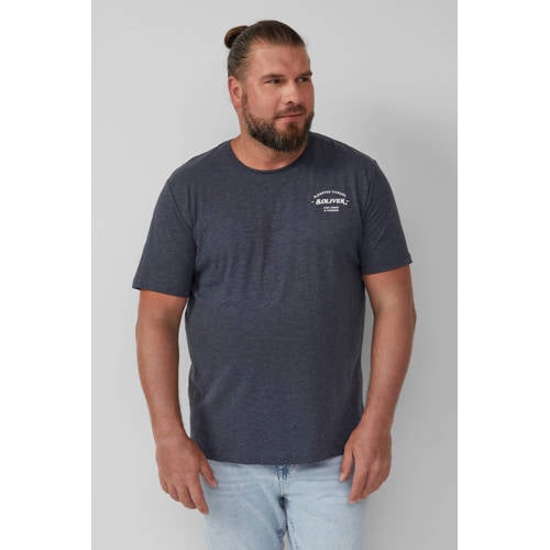 s.Oliver Big Size regular T-shirt donkerblauw afbeelding