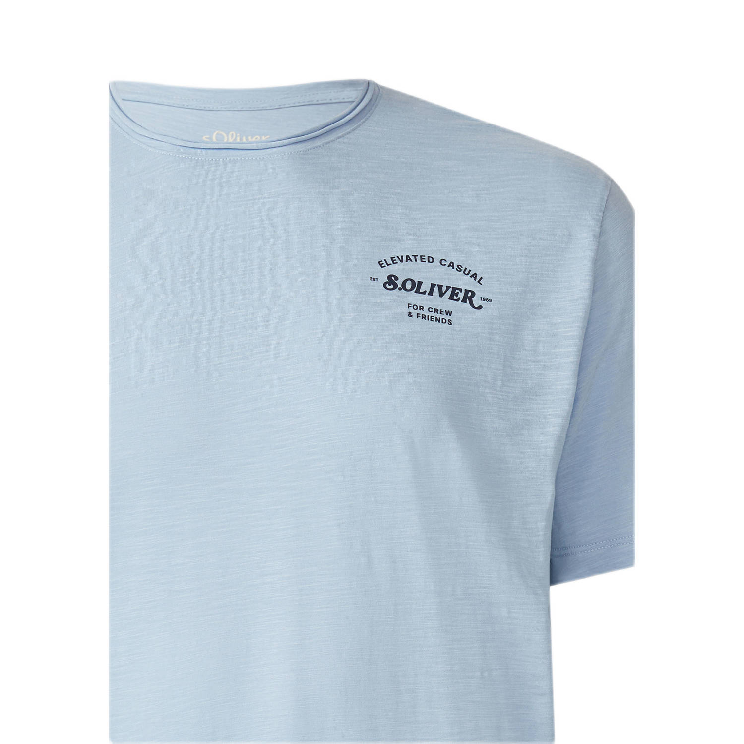 s.Oliver Big Size regular T-shirt lichtblauw