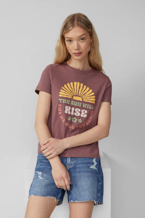 T-shirt aubergine
