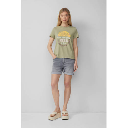 QS T-shirt groen afbeelding