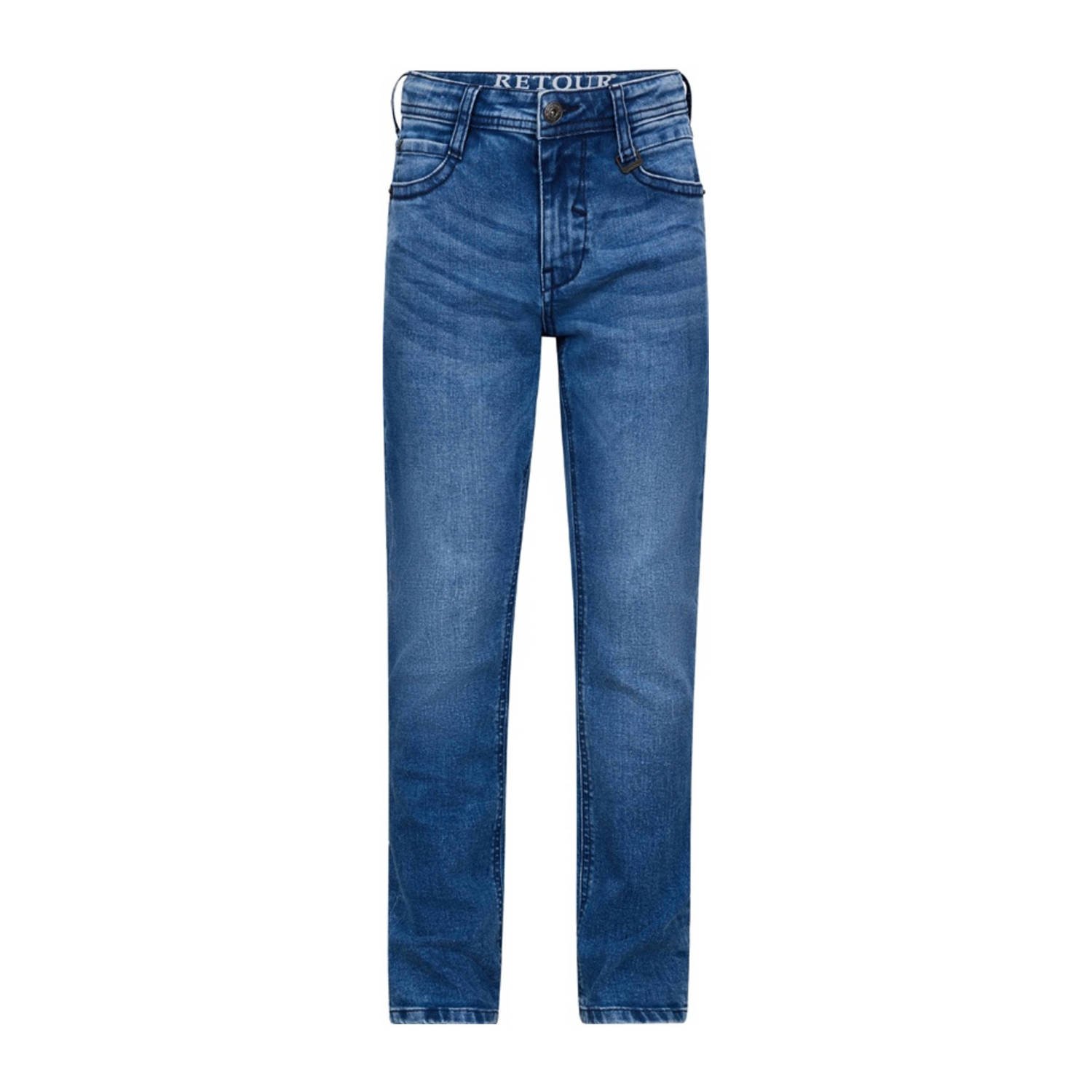 Retour Jeans straight leg jeans light blue denim