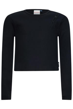 longsleeve zwart rib gebreid