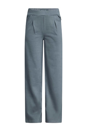 wide leg casual broek grijs